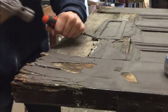Las Flores-wooden-door-repair
